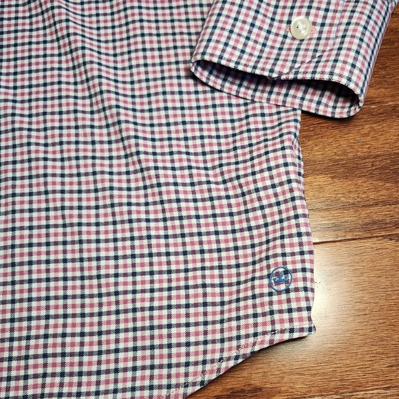 Peter Millar Crown Crafted Men's Checked Performance Button-Up Size‎ XXL - Picture 4 of 6